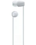 Bežične slušalice s mikrofonom Sony - WI-C100, bijele - 2t