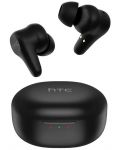 Bežične slušalice HTC - True Wireless Earbuds Plus, ANC, crne - 3t