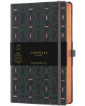 Bilježnica Castelli Copper & Gold - Rice Grain Copper, 9 x 14 cm, na linije - 1t