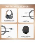 Bežične slušalice s mikrofonom PowerLocus - EDGE, Asphalt Grey - 10t