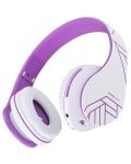 Bežične slušalice PowerLocus - P2, ljubičasto/bijele - 2t