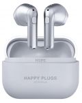 Bežične slušalice Happy Plugs - Hope, TWS, srebrnaste - 1t