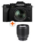 Fotoaparat bez ogledala Fujifilm - X-T5, 18-55mm, Black + Objektiv Viltrox - AF 85mm, F1.8, II XF, FUJIFILM X - 1t
