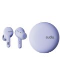Bežične slušalice Sudio - A2, TWS, ANC, ljubičaste - 1t