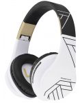 Bežične slušalice PowerLocus - P2, crno/bijele - 1t