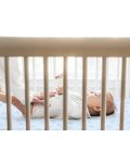 Plahte za dječji krevetić KeaBabies - 2 komada, organski pamuk, 60 х 120 cm, plavo/bijele Abc - 2t