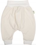 Dječje plišane hlače Bio Baby - 68 cm, 3-6 mjeseci, ekru - 1t