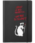 Bilježnica Pininfarina Banksy Collection - Rat Black, A5, s trajnim sredstvom za pisanje Primina - 1t