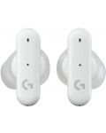 Bežične slušalice Logitech - G FITS Gaming Earbuds, TWS, bijele - 2t