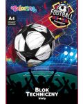 Blok za crtanje Colorino Football - A4, 20 listova - 1t