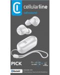 Bežične slušalice Cellularline - Pick, TWS, bijele - 2t
