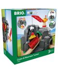 Igralni set od drveta Brio World – Tunel s dizalicom - 4t