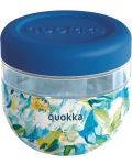 Tegla za hranu Quokka Bubble - Blue Peonies, 770 ml - 1t