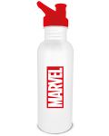 Boca za vodu Pyramid Marvel: Marvel Logo (White), 700 ml - 1t