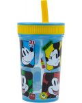 Čaša sa slamkom Stor Mickey Mouse - Fun-Tastic, 465 ml - 2t