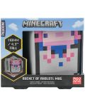 Šalica 3D Paladone Games: Minecraft - Axolotl, 400 ml - 2t
