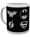 Šalica GB eye DC Comics: Justice League - Monotone Logos - 1t