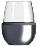 Šalica s podlogom za toplinsku izolaciju Asobu - Wine Kuzie, 440 ml, srebrnasta - 1t