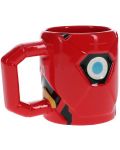 Šalica 3D Paladone Marvel: Iron Man - Logo, 500 ml - 1t