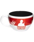 Šalica 3D Pyramid Television: Stranger Things - Mornings are for Coffee - 2t