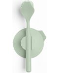 Četka za suđe s vakuumskom vješalicom Brabantia - SinkSide Jade Green, zelena - 1t
