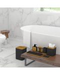 WC četka Inter Ceramic - Ninel, 9,4 x 37,5 cm, crno-bambus - 2t
