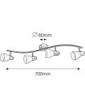 Četverostruka spot svjetiljka Rabalux - Soma 6309, IP20, E14, 4 x 40W, 230V, bronca - 2t