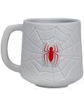 Šalica 3D Paladone Marvel: Spider-man - Logo, 450 ml - 1t