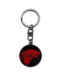 Privjesak za ključeve ABYstyle Television:  Game of Thrones - Winter Is Coming (red & black) - 1t