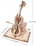 Drvena 3D slagalica  Robo Time od 199 dijelova - Čarobno violončelo - 2t