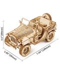 Drvena 3D slagalica Robo Time od 369 dijelova - Vojno terensko vozilo - 3t
