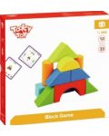 Drvena igra Tooky toy - Geometrijski oblici - 5t