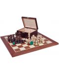 Drvena kutija s šahovskim figurama Sunrise - Staunton, Dark - 1t