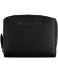 Ženski kožni novčanik Bugatti Bella - S 1 zatvaračem, crni - 1t