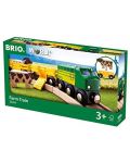 Drvena igračka Brio – Vlak Farma - 5t