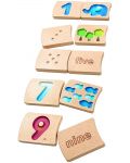 Drvena igračka PlanToys - Domino brojevi - 1t