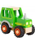 Drvena igračka Small Foot - Traktor, zeleni - 1t