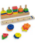 Drvena logička igra Andreu toys – Oblici i boje - 2t