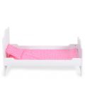 Drveni krevet za lutke Moni Toys - B019, bijeli - 3t