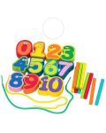 Drveni set Acool Toy - Brojevi i štapići u boji - 2t