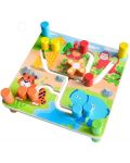 Drveni labirint Acool Toy - Sa žljebovima i životinjama - 1t