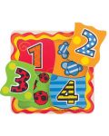 Drvene puzzle Bigjigs - Raznobojni brojevi - 1t
