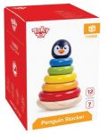 Drvena igra nizanja Tooky Toy – Pingvin - 1t