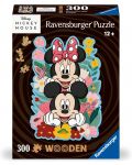Drvena slagalica Ravensburger od 300 dijelova - Mickey i Minnie - 1t