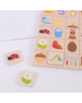 Drvena dječja igra Bigjigs - Bingo Vrt - 3t