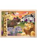 Drvena slagalica Melissa & Doug - Safari, 24 dijela - 1t