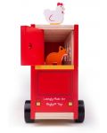 Drvena igračka za sortiranje Bigjigs - Autobus sa životinjama - 3t