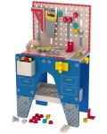 Drveni set Acool Toy - Radni stol s alatom - 1t