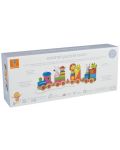 Drvena igračka Orange Tree Toys - Vlak slagalica i razvrstavač, životinje - 4t