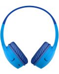 Dječje slušalice s mikrofonom Belkin - SoundForm Mini, bežične, plave - 2t